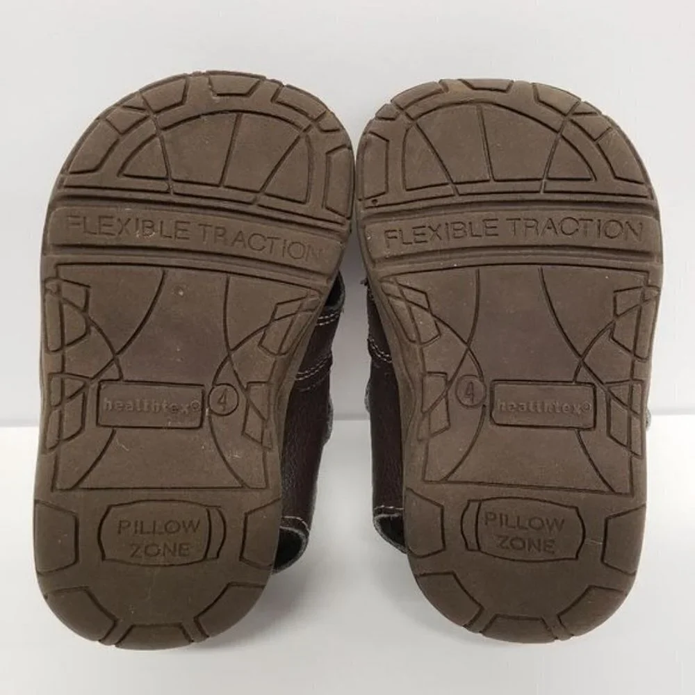 Healthtex Toddler Boy Brown Sandals Size 4 - Picture 4 of 6